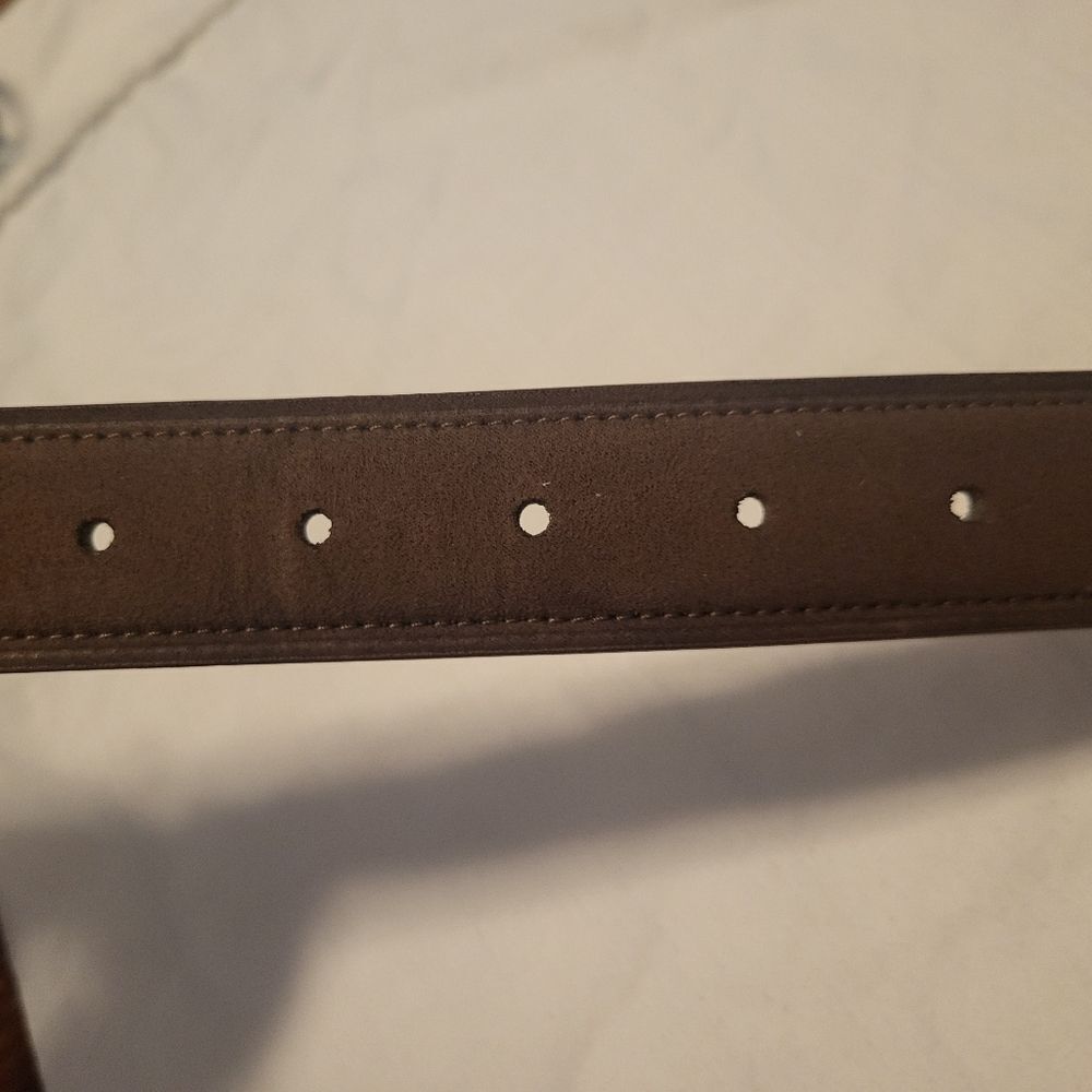 Donald J. Trump Bundle Brown 2 Genuine Leather Belts, Waist 36 - Picture 15 of 16